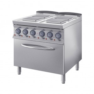 Cucina elettrica a 4 piastre singole con forno