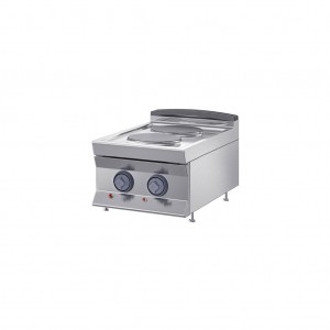 Top elettrico da banco a 2 piastre singole