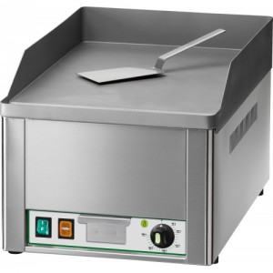 Fry top elettrico da banco con piastra liscia