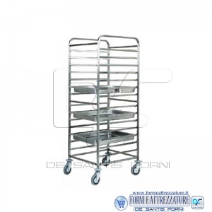 Carrello porta teglie GN2/1,8 teglie