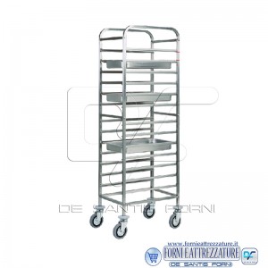 Carrello porta teglie GN1/1,14 teglie