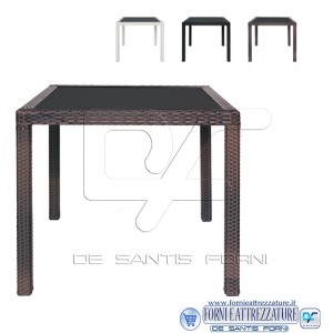 Tavolo da esterno cm.80x80x75H Tavolo da esterno cm.80x80x76H