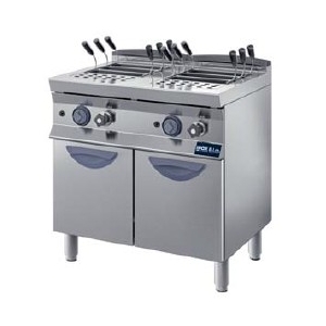 Cuocipasta a gas 2 vasca Lt.40+40