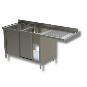 Lavello armadiato a 2 vasche prof.600 Lavello armadiato a 2 vasche prof.600