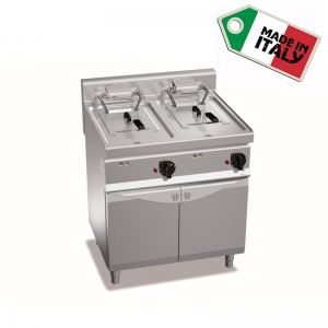 Friggitrice elettrica 2 vasche Lt.10+10