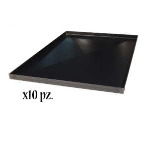 teglie per pizza ferro blu rettangolare diamantata cm. 20 x 60 con bordi da  cm. 2