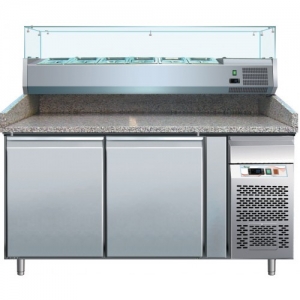 Banco refrigerato ventilato pizzeria profondità mm.800 Banco refrigerato ventilato pizzeria profondità mm.800