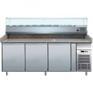 Banco refrigerato ventilato pizzeria profondità mm.800 Banco refrigerato ventilato pizzeria profondità mm.800