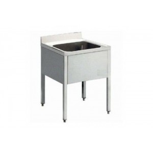 Lavatoio con basamento su gambe prof.600
