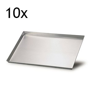 Numero 10 teglie in alluminio 60x40x2H