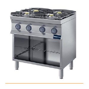 Cucina a gas 4 fuochi prof.700